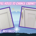 Filling holes to change cabinet pulls