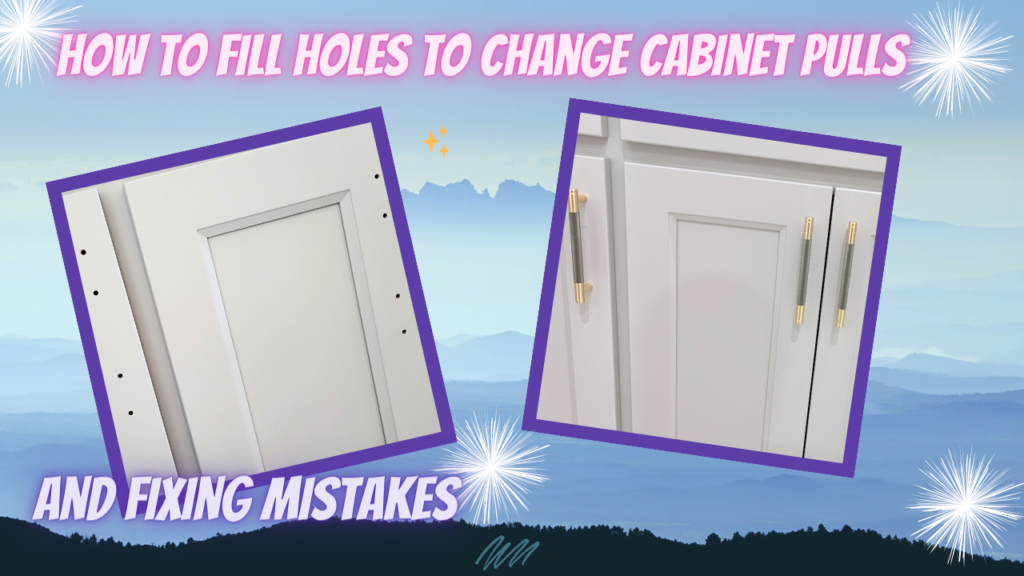 Fill Holes to Change Cabinet Pulls