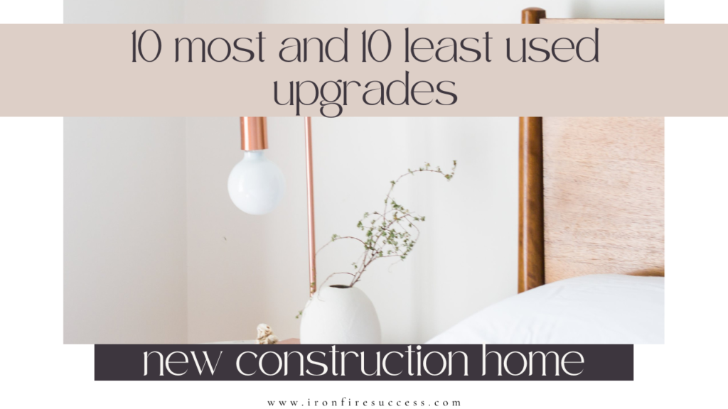 10 most used and 10 least used upgrades